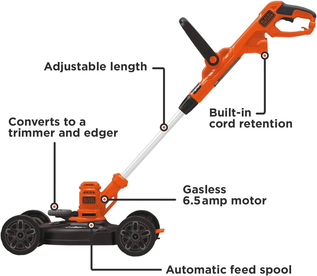 BLACK+DECKER 3-in-1 Corded Lawn Mower - Image 2
