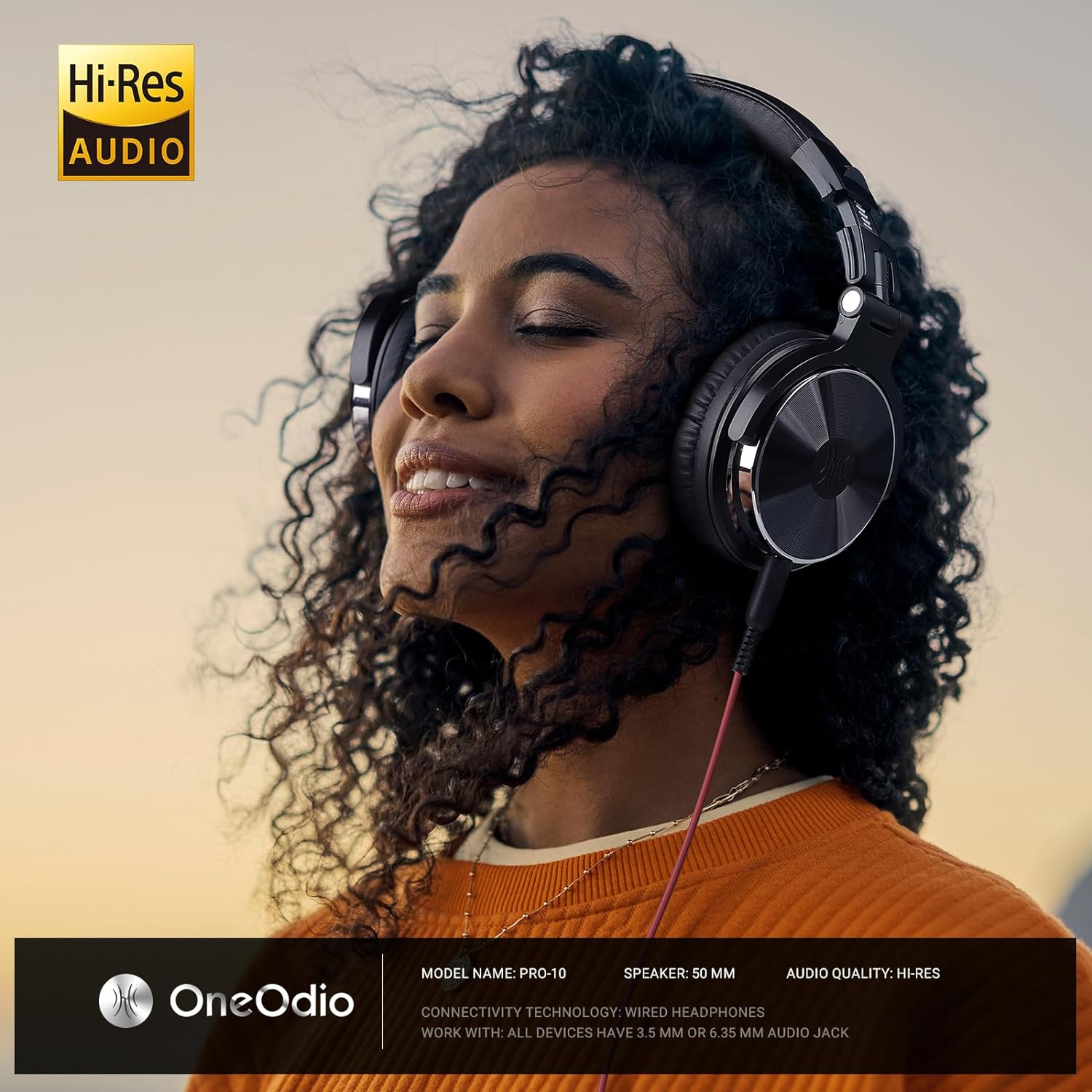 OneOdio Wired Over Ear Headphones Studio Monitor - Image 4