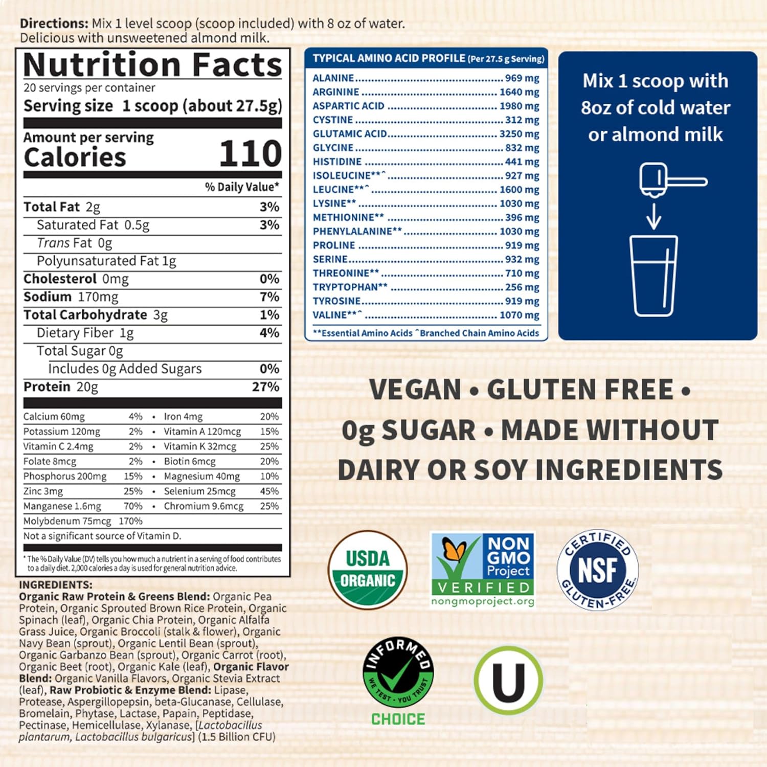 Garden of Life Raw Organic Protein & Greens - Image 3